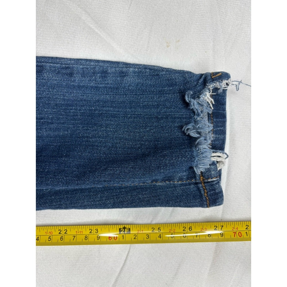 Judy Blue High Waist  Skinny Fit Denim Blue Jeans Size 5/27 Dark Wash Distressed - Picture 3 of 6